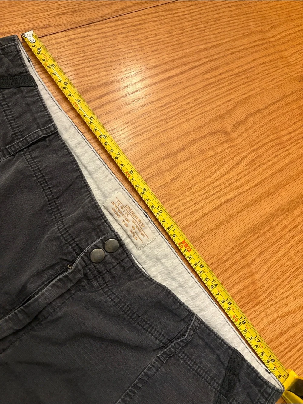 Eddie Bauer Women's Ripstop Boot Cut Cargo Pants in Dark Gray